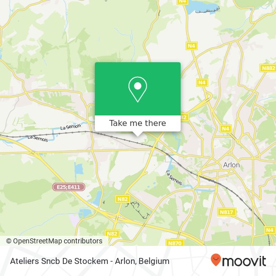 Ateliers Sncb De Stockem - Arlon map