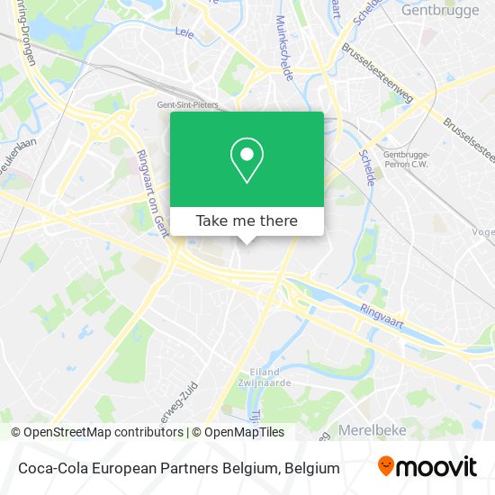 Coca-Cola European Partners Belgium map