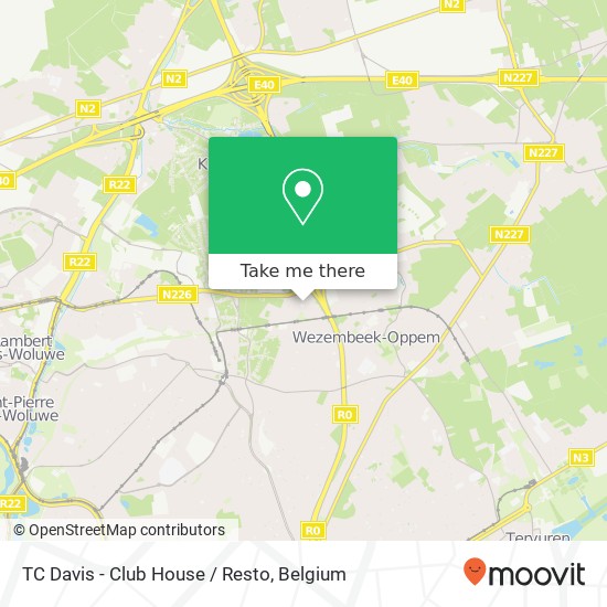 TC Davis - Club House / Resto map