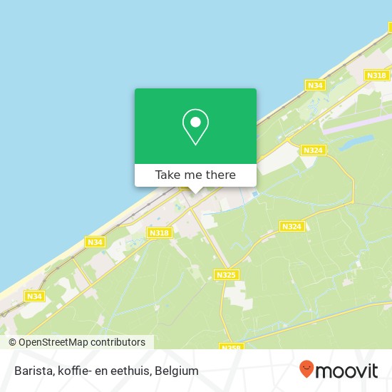 Barista, koffie- en eethuis map