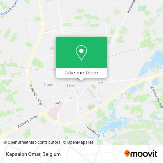 Kapsalon Omar map