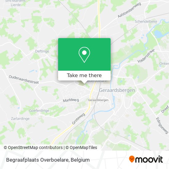 Begraafplaats Overboelare map