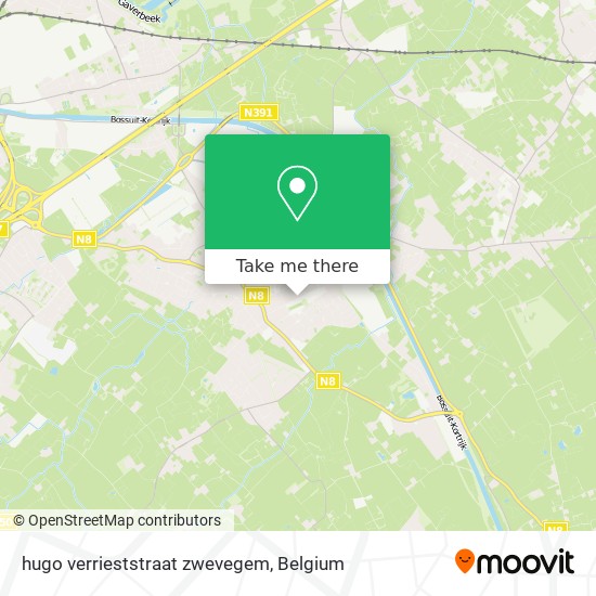 hugo verrieststraat zwevegem map