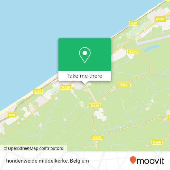 hondenweide middelkerke map