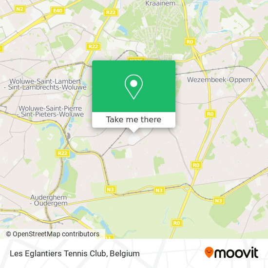 Les Eglantiers Tennis Club map