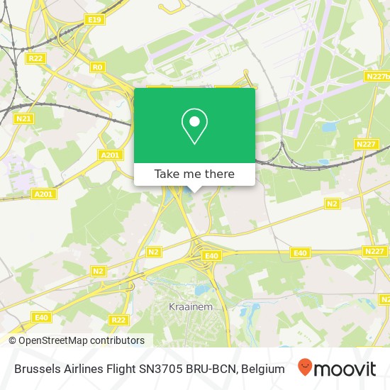 Brussels Airlines Flight SN3705 BRU-BCN map