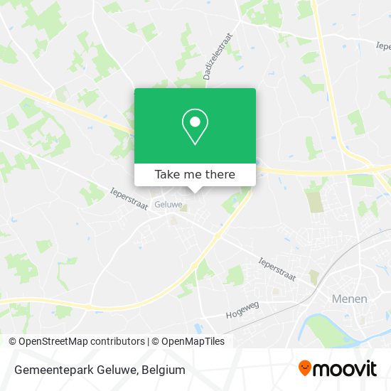 Gemeentepark Geluwe map