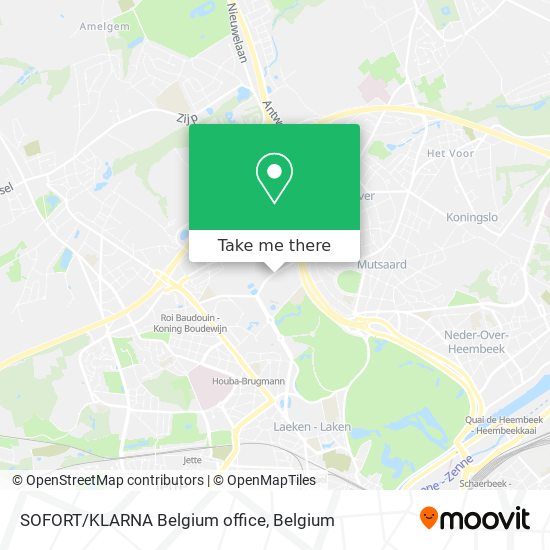 SOFORT/KLARNA Belgium office map