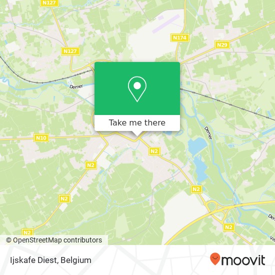 Ijskafe Diest map