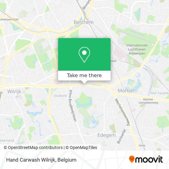 Hand Carwash Wilrijk map