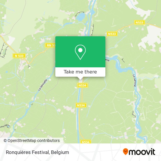 Ronquières Festival plan