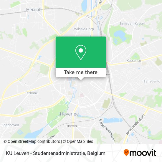 KU Leuven - Studentenadministratie plan