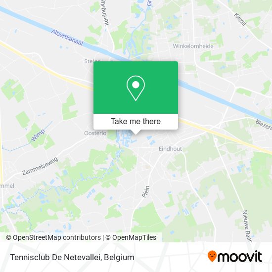 Tennisclub De Netevallei map