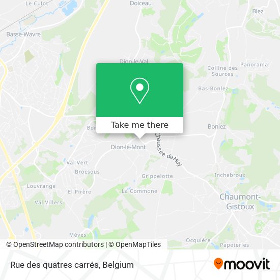 Rue des quatres carrés map