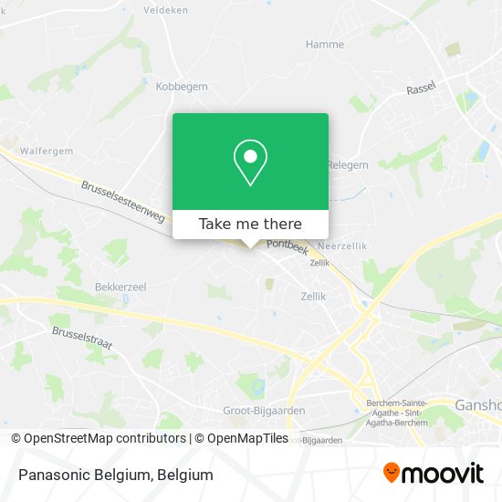 Panasonic Belgium map