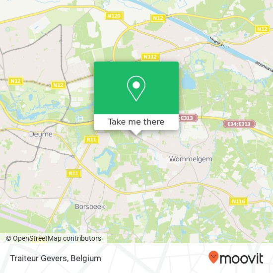 Traiteur Gevers map