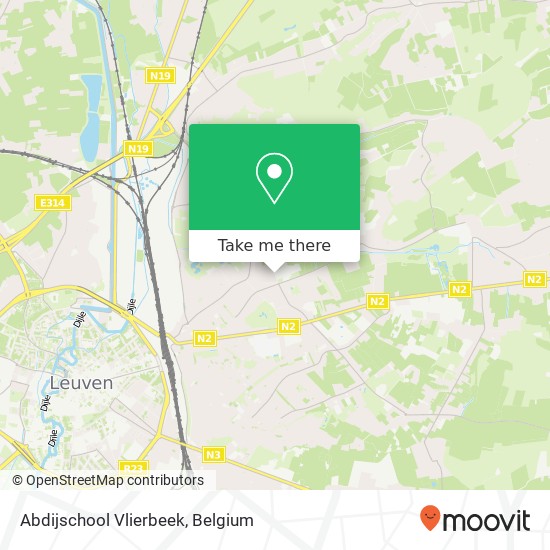 Abdijschool Vlierbeek map