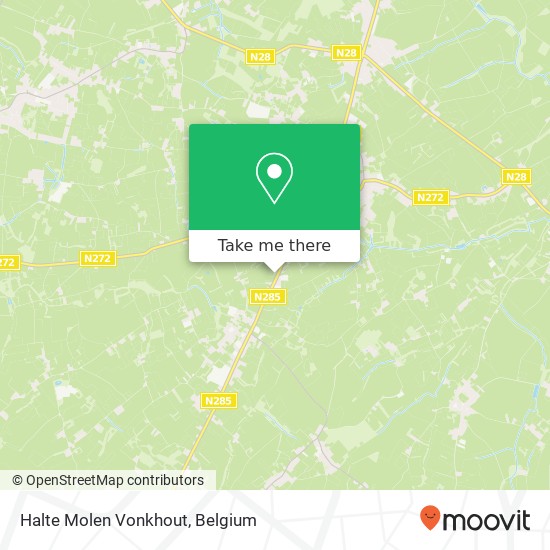 Halte Molen Vonkhout map