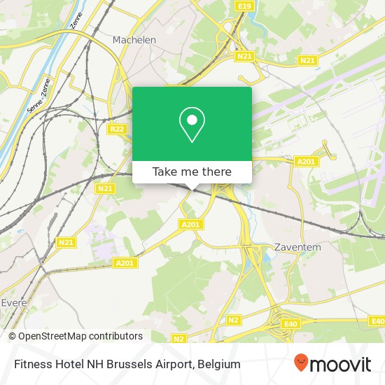 Fitness Hotel NH Brussels Airport plan