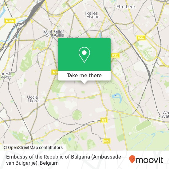 Embassy of the Republic of Bulgaria (Ambassade van Bulgarije) map