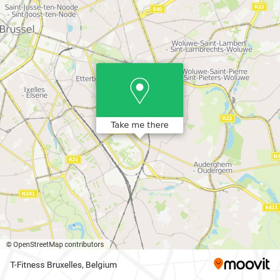 T-Fitness Bruxelles plan