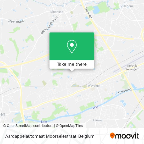 Aardappelautomaat Moorselestraat map