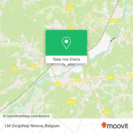 LM Zorgshop Ninove map