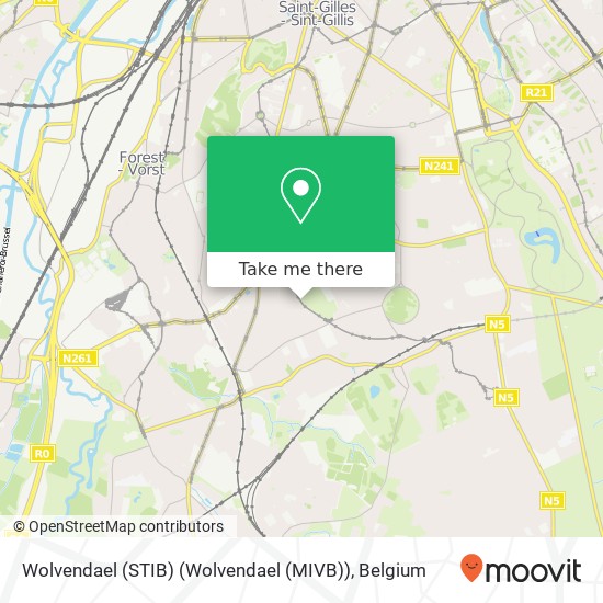 Wolvendael (STIB) (Wolvendael (MIVB)) plan