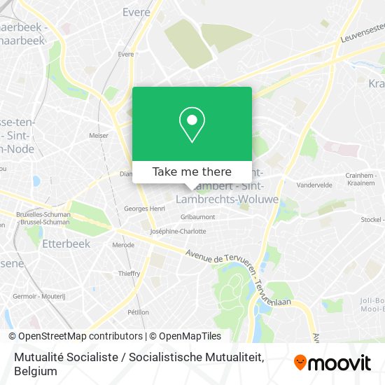 Mutualité Socialiste / Socialistische Mutualiteit map