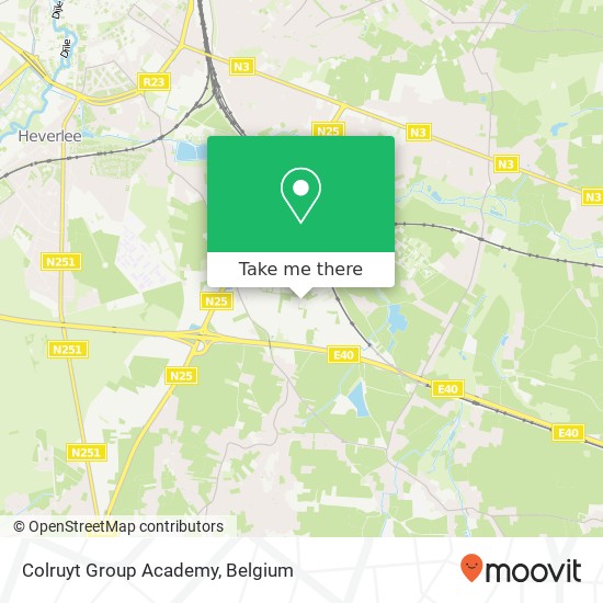 Colruyt Group Academy map