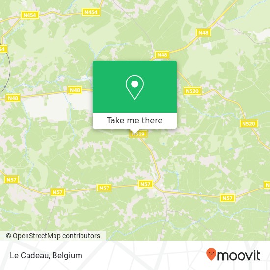 Le Cadeau map