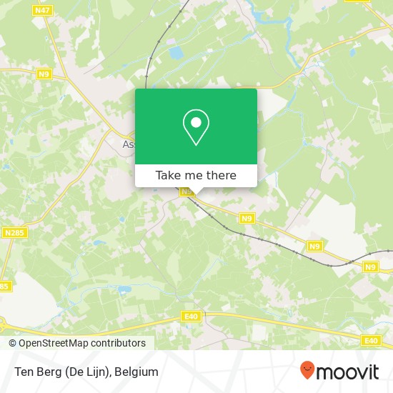 Ten Berg (De Lijn) map