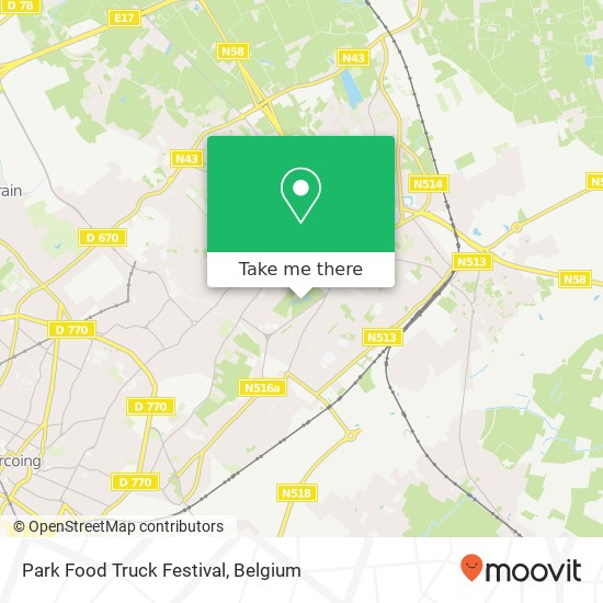 Park Food Truck Festival map