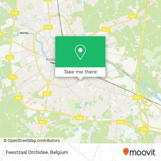 Feestzaal Orchidee map