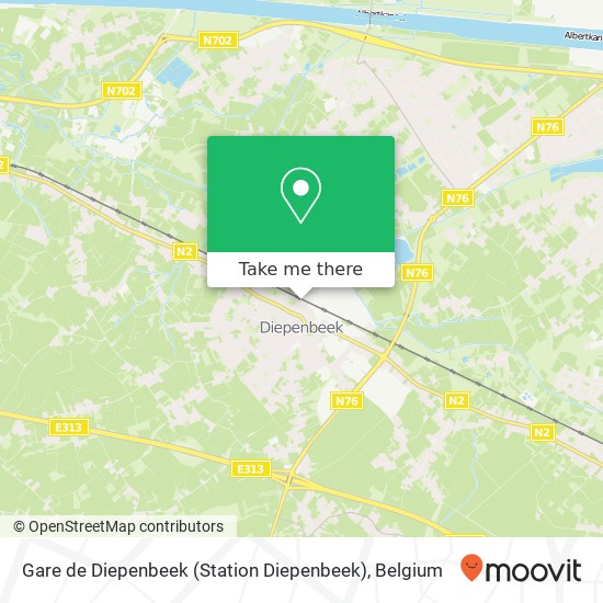 Gare de Diepenbeek (Station Diepenbeek) map