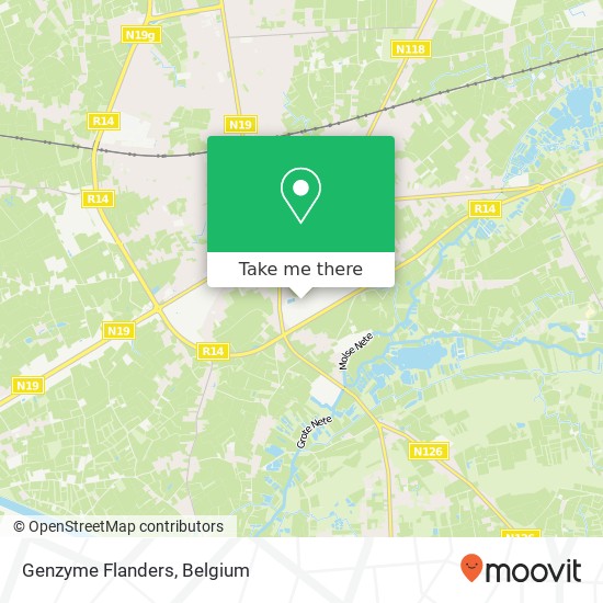Genzyme Flanders map