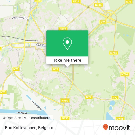 Bos Kattevennen map