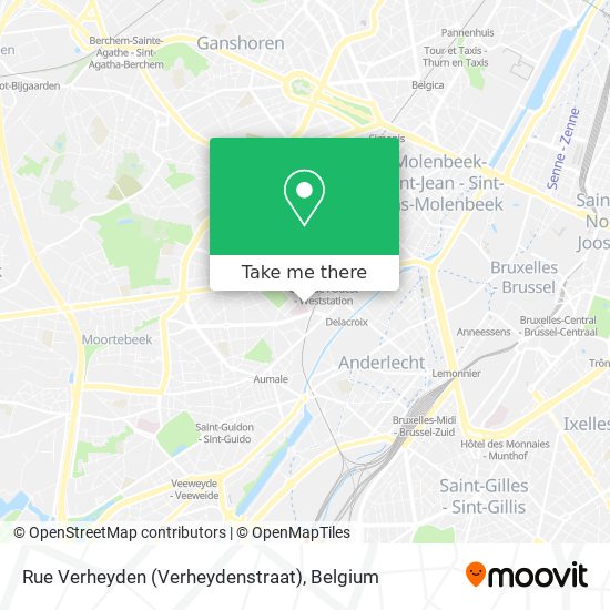 Rue Verheyden (Verheydenstraat) map