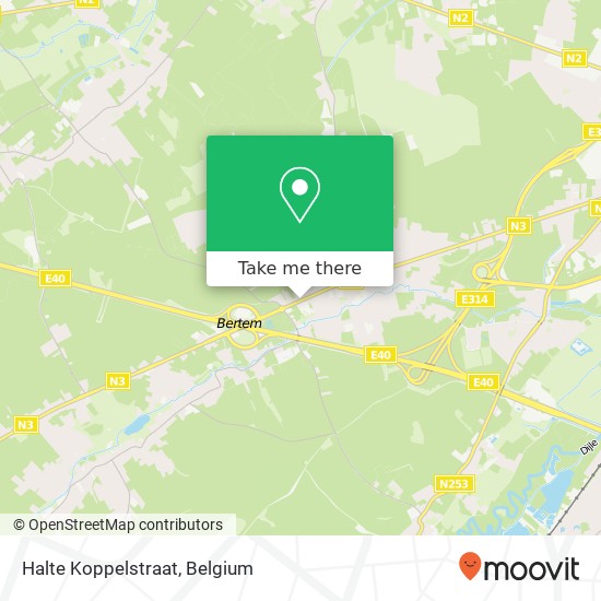 Halte Koppelstraat map