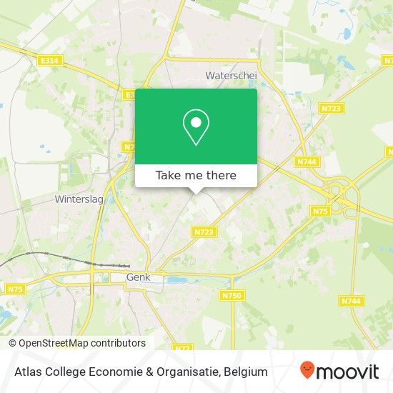 Atlas College Economie & Organisatie map