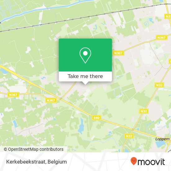 Kerkebeekstraat map