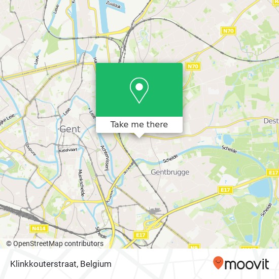 Klinkkouterstraat map