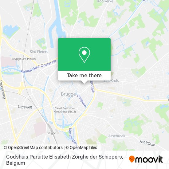 Godshuis Paruitte Elisabeth Zorghe der Schippers map