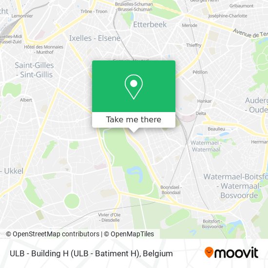 ULB - Building H (ULB - Batiment H) map