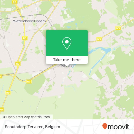 Scoutsdorp Tervuren map