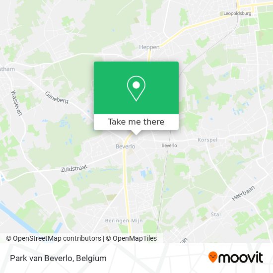 Park van Beverlo map