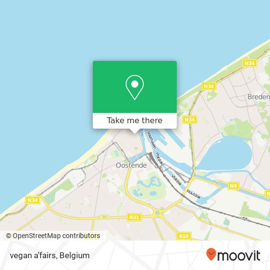 vegan a’fairs map