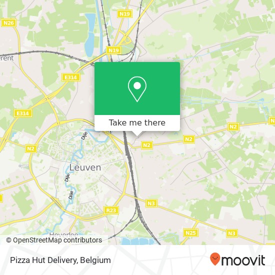 Pizza Hut Delivery map