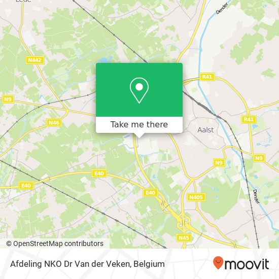 Afdeling NKO Dr Van der Veken map