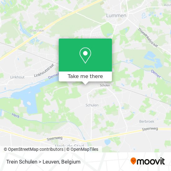 Trein Schulen > Leuven map